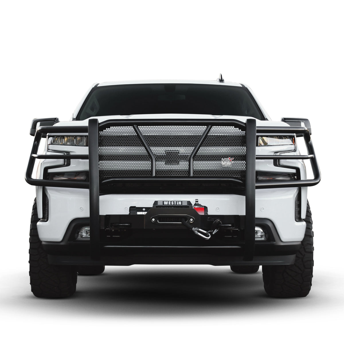 Westin HDX Winch Mount Grille Guard Black – Fits 2019-26 Silverado 1500