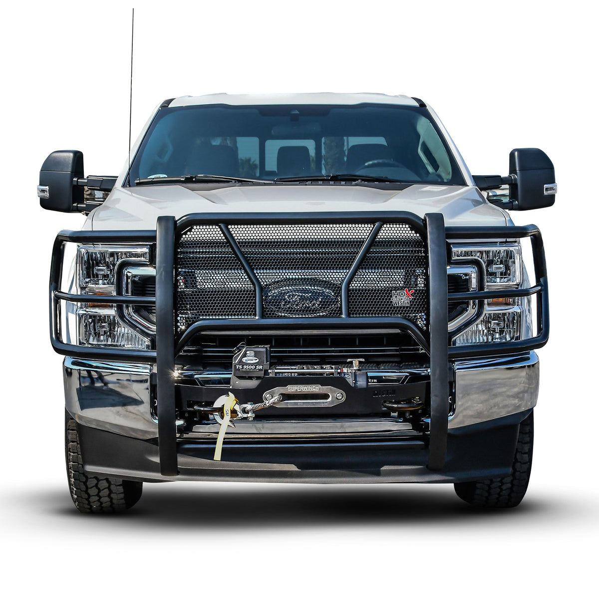 Westin HDX Winch Mount Grille Guard Black – Fits 2020-22 F-250/F-350 Super Duty