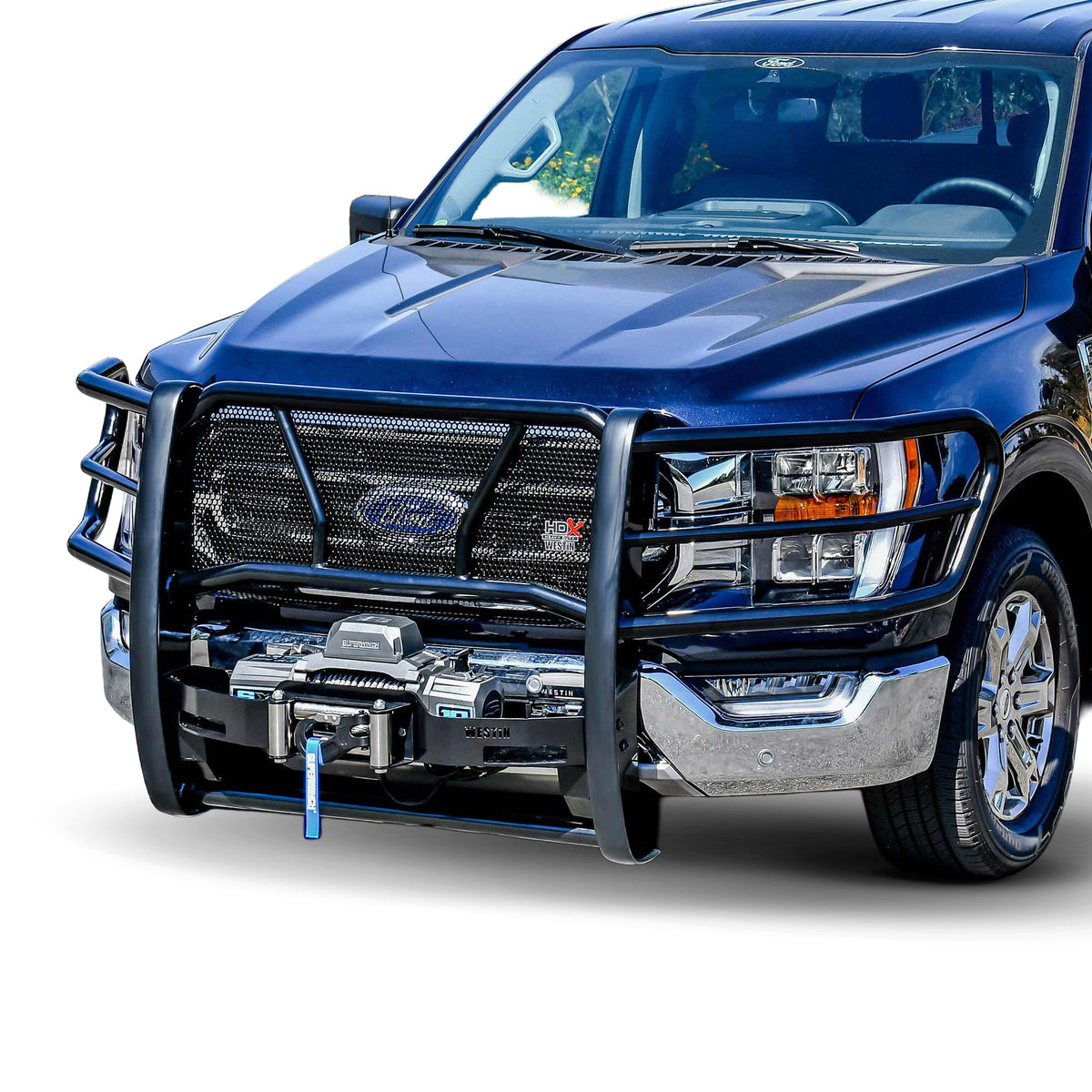 Westin HDX Winch Mount Grille Guard Black – Fits 2021-26 F-150