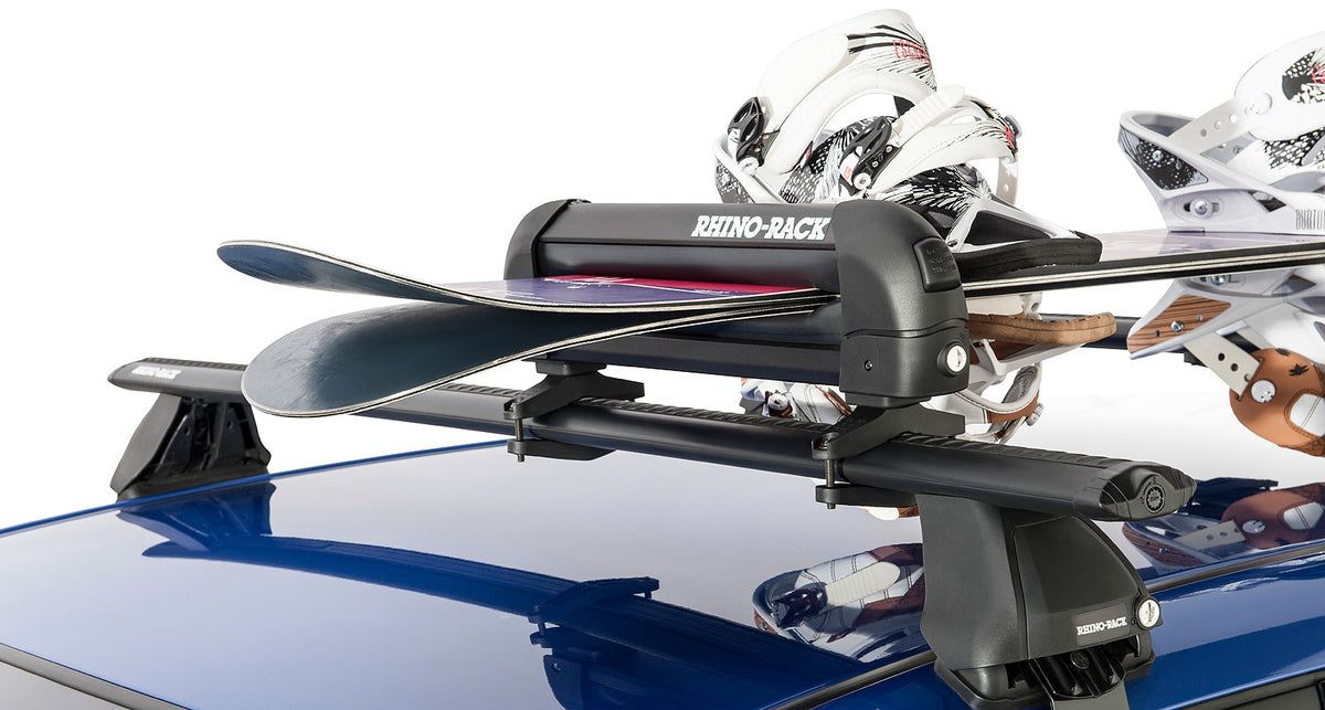 Rhino-Rack Ski and Snowboard Carrier – 3 Pairs of Skis or 2 Snowboards (573)