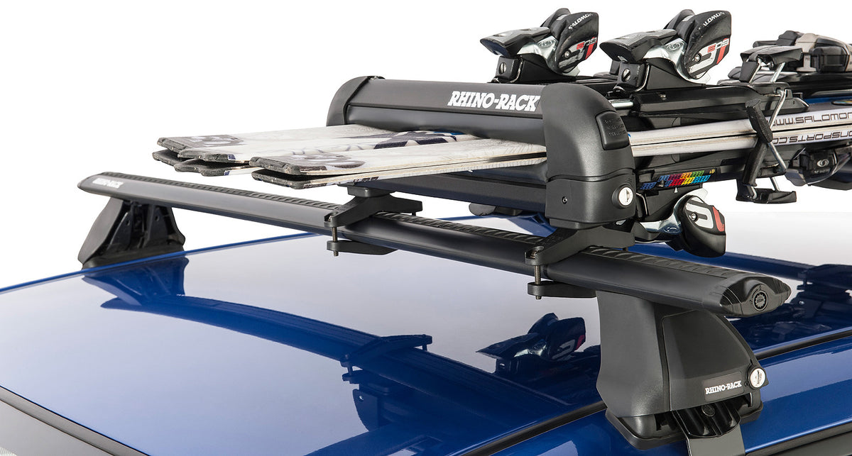 Rhino-Rack Ski and Snowboard Carrier – 3 Pairs of Skis or 2 Snowboards (573)