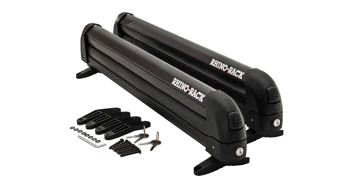 Rhino-Rack Ski and Snowboard Carrier – 4 Pairs of Skis or 2 Snowboards (574)