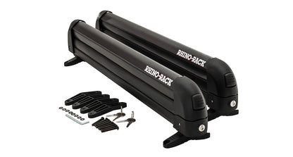 Rhino-Rack Ski and Snowboard Carrier – 4 Pairs of Skis or 2 Snowboards (574)