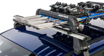 Rhino-Rack Ski and Snowboard Carrier – 4 Pairs of Skis or 2 Snowboards (574)