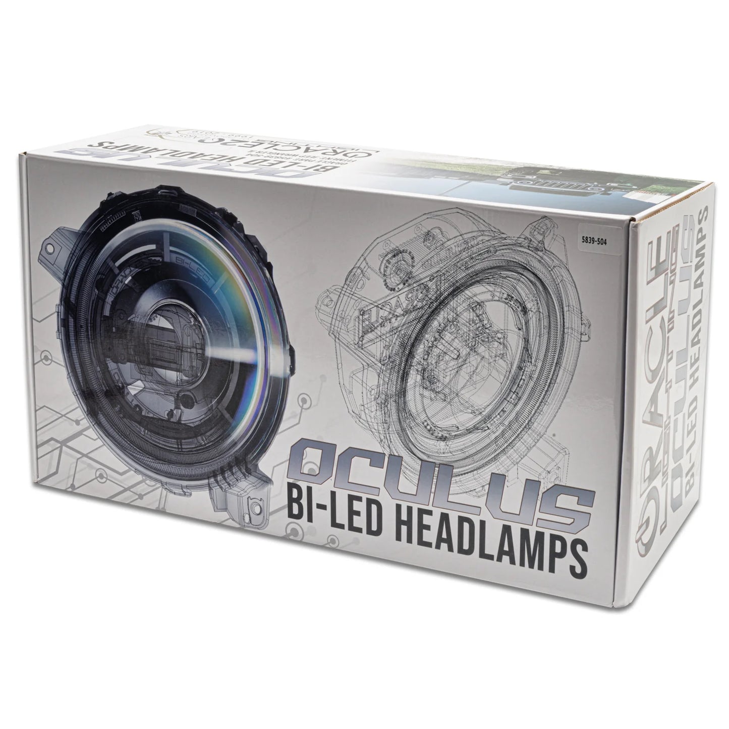 Oracle Oculus Bi-LED Headlights 36W 4800 Lumens 5500K Graphite Metallic DOT/SAE Set of 2