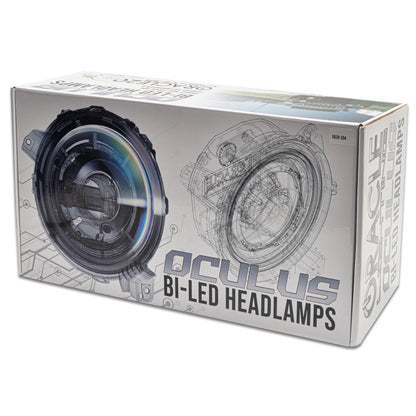 Oracle Oculus Bi-LED Headlights 36W 4800 Lumens 5500K Graphite Metallic DOT/SAE Set of 2
