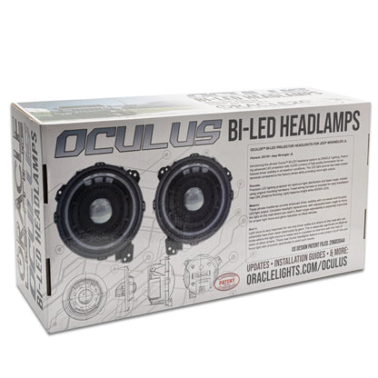 Oracle Oculus Bi-LED Headlights 36W 4800 Lumens 5500K Graphite Metallic DOT/SAE Set of 2