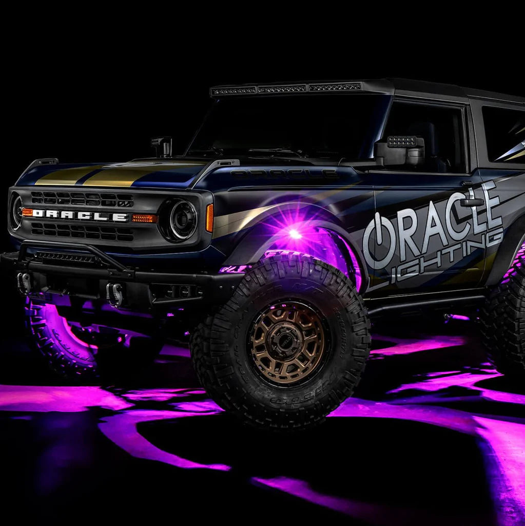 Oracle Lighting Underbody Light Kit - Fits With Universal Vehicles - ColorSHIFT LED Wheel Well Mount