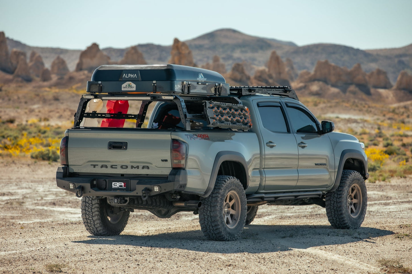 Body Armor Rear Bumper - High-Quality Steel, Black Powder-Coated Finish - Fits 2016-2023 Toyota Tacoma Pro Series II