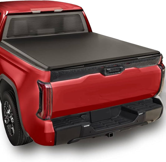 TrailFX Soft Folding Tonneau Cover for Pickup Trucks - Fits 2022-2025 Toyota Tundra