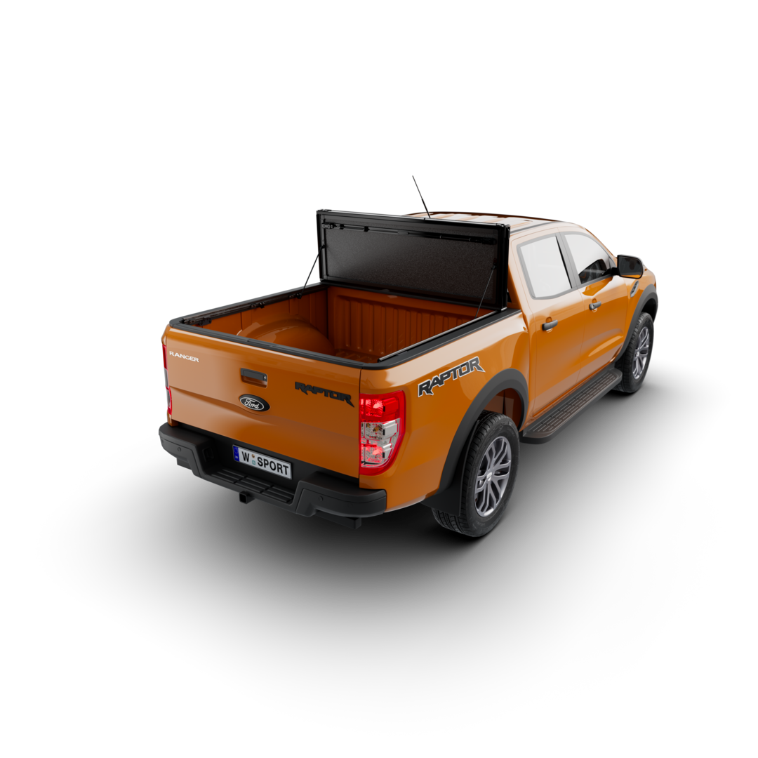 Worksport AL4 Hard Aluminum Full Bed Access Tonneau Cover for 2024–2025 Ford Ranger Raptor 5'0" Short Bed