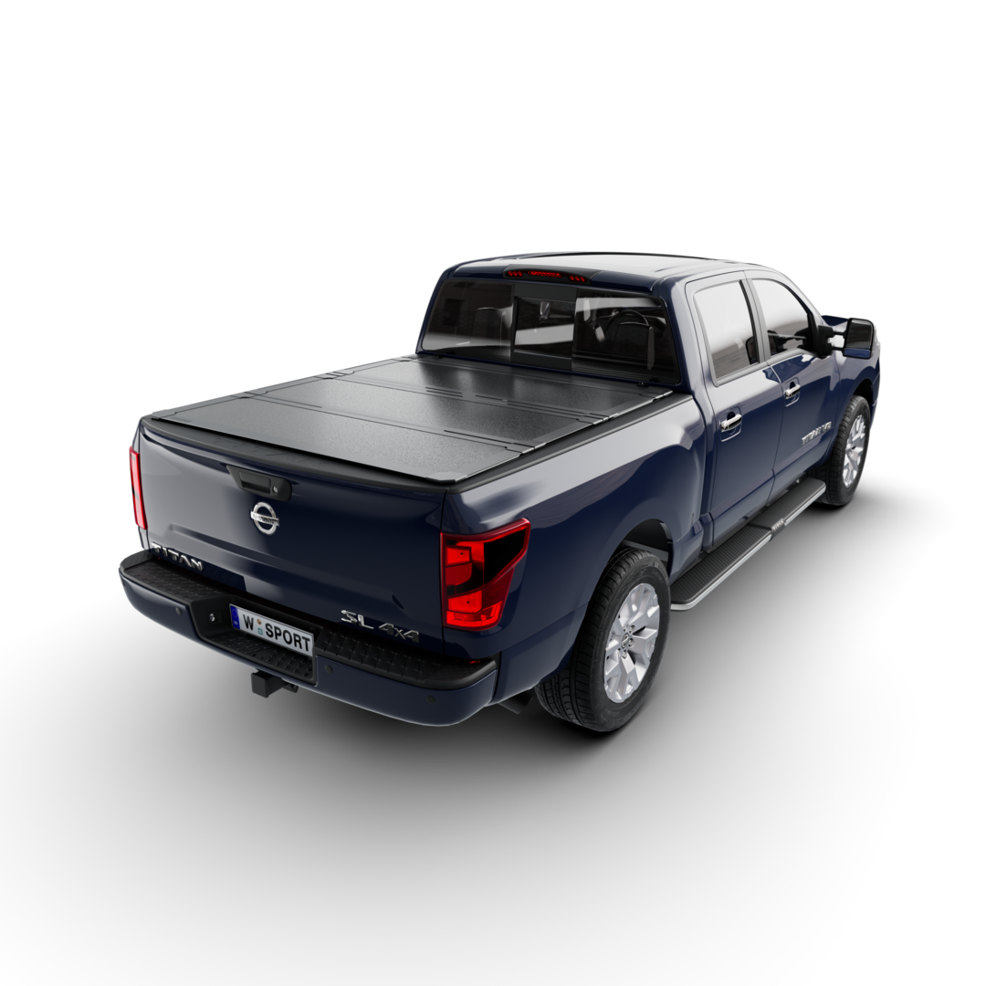 Worksport AL4 Hard Aluminum Full Bed Access Tonneau Cover for 2016–2023 Nissan Titan w/Utility Brackets – 5'6" Short Bed (Without Utility Track)