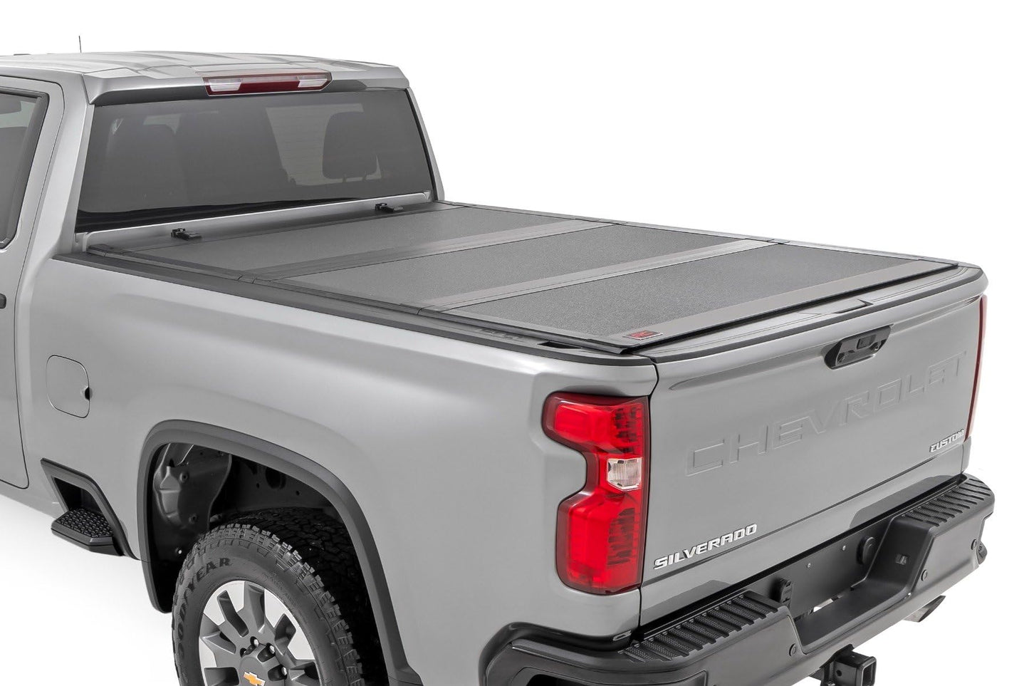 TrailFX Hard Trifold Tonneau Cover for Pickup Trucks - Fits 2019-25 Chevrolet Silverado 1500 / GMC Sierra 1500 (incl. LTD & Limited)
