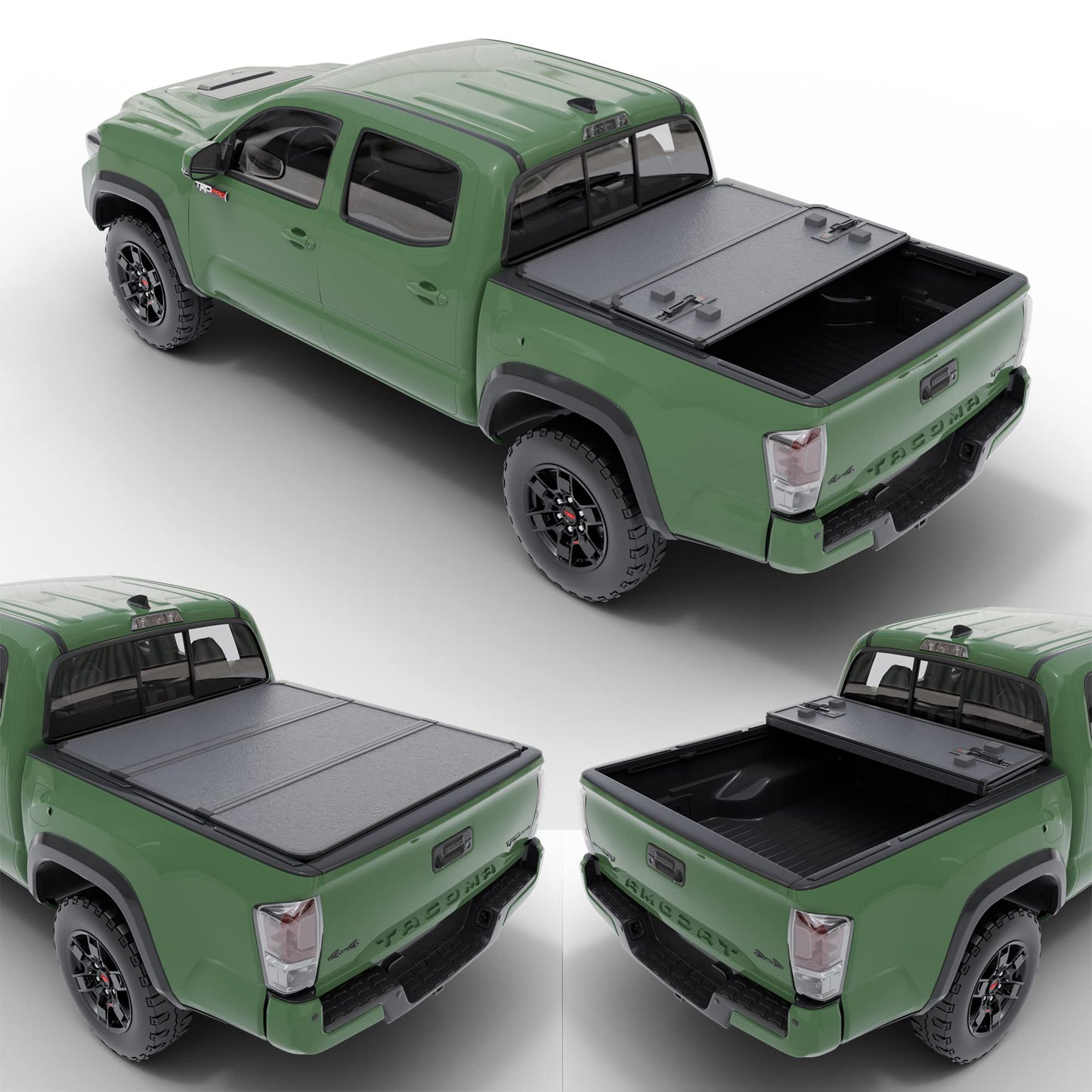 TrailFX Hard Trifold Tonneau Cover for Pickup Trucks - Fits 2019-25 Chevrolet Silverado 1500 / GMC Sierra 1500 (incl. LTD & Limited)