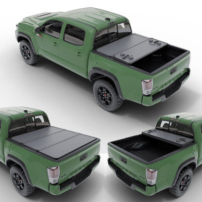 TrailFX Hard Trifold Tonneau Cover for Pickup Trucks - Fits 2019-25 Chevrolet Silverado 1500 / GMC Sierra 1500 (incl. LTD & Limited)