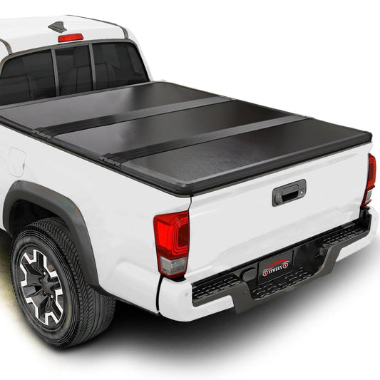 TrailFX Hard Trifold Tonneau Cover for Pickup Trucks - Fits 2007-2021 Toyota Tundra