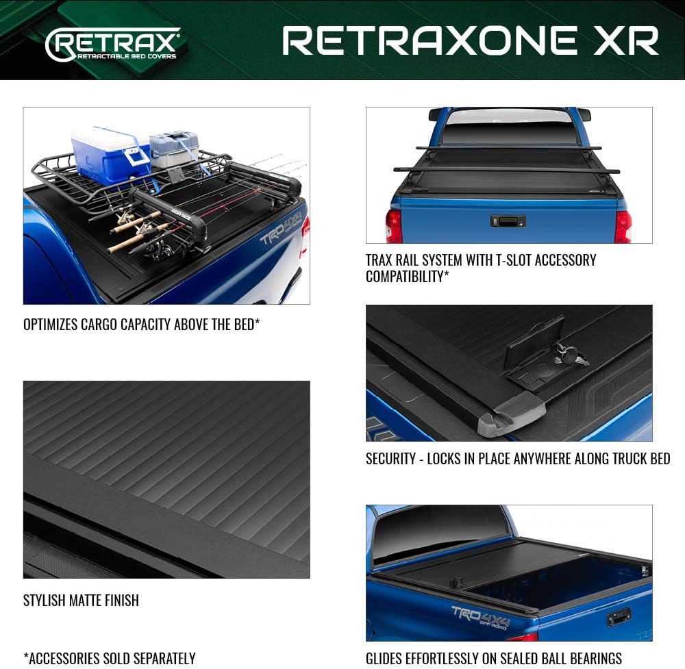 Retrax Hard Manual Retractable Tonneau Cover 5.7 Ft Fits 2019-24 Ram 1500 w/ RamBox