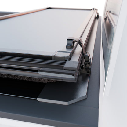 Worksport AL3 Full Bed Access Aluminum Tri-Fold Tonneau Cover – Fits 2022–2024 Nissan Frontier  5' Bed w/ Utility Brackets