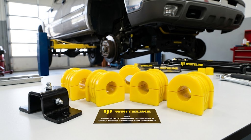 Whiteline Sway Bar Mount Bushings for Pickup Trucks - Fits 1999-2010 Chevrolet Silverado & GMC Sierra 1500/2500HD/3500HD