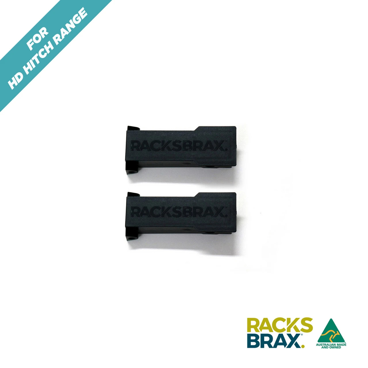 RacksBrax HD Cover Part Pair 2 Pack Universal HD Hitch Body Cover Protective Cap Clean Finish