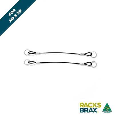 RacksBrax HD XD Pin Lanyard Double Universal Hitch Pin Retainer Cable HD XD Hitch Compatible