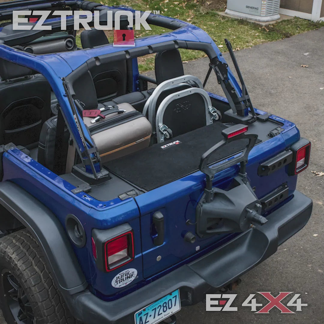 EZ4X4 EZTrunk Folding Security Box for Jeep JL 2-Door – Fits 2018 & Up – Lockable, Fold-Down, Aluminum, Easy Install