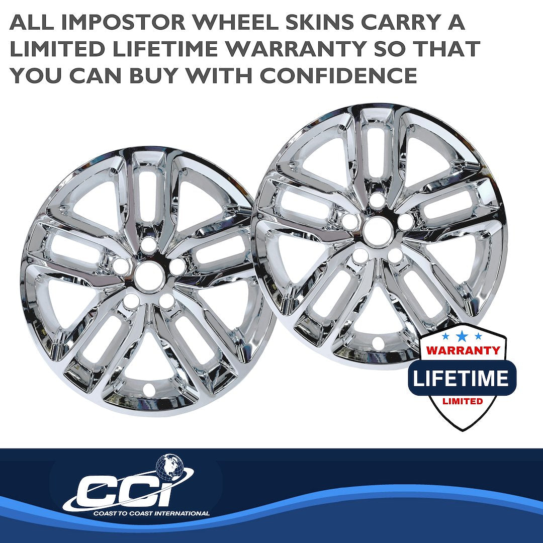 Coast to Coast IMPostor Wheel Skins 20", Chrome, Set of 4 – Fits 2021-26 Dodge Durango GT (IMP484X)