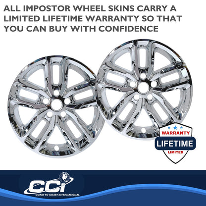 Coast to Coast IMPostor Wheel Skins 20", Chrome, Set of 4 – Fits 2021-26 Dodge Durango GT (IMP484X)