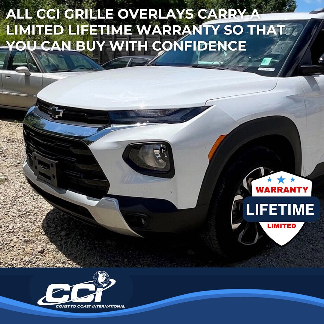 Coast to Coast Chevrolet Trailblazer 21-23 L/LS/LT Grille Overlay, Chrome (GI180)