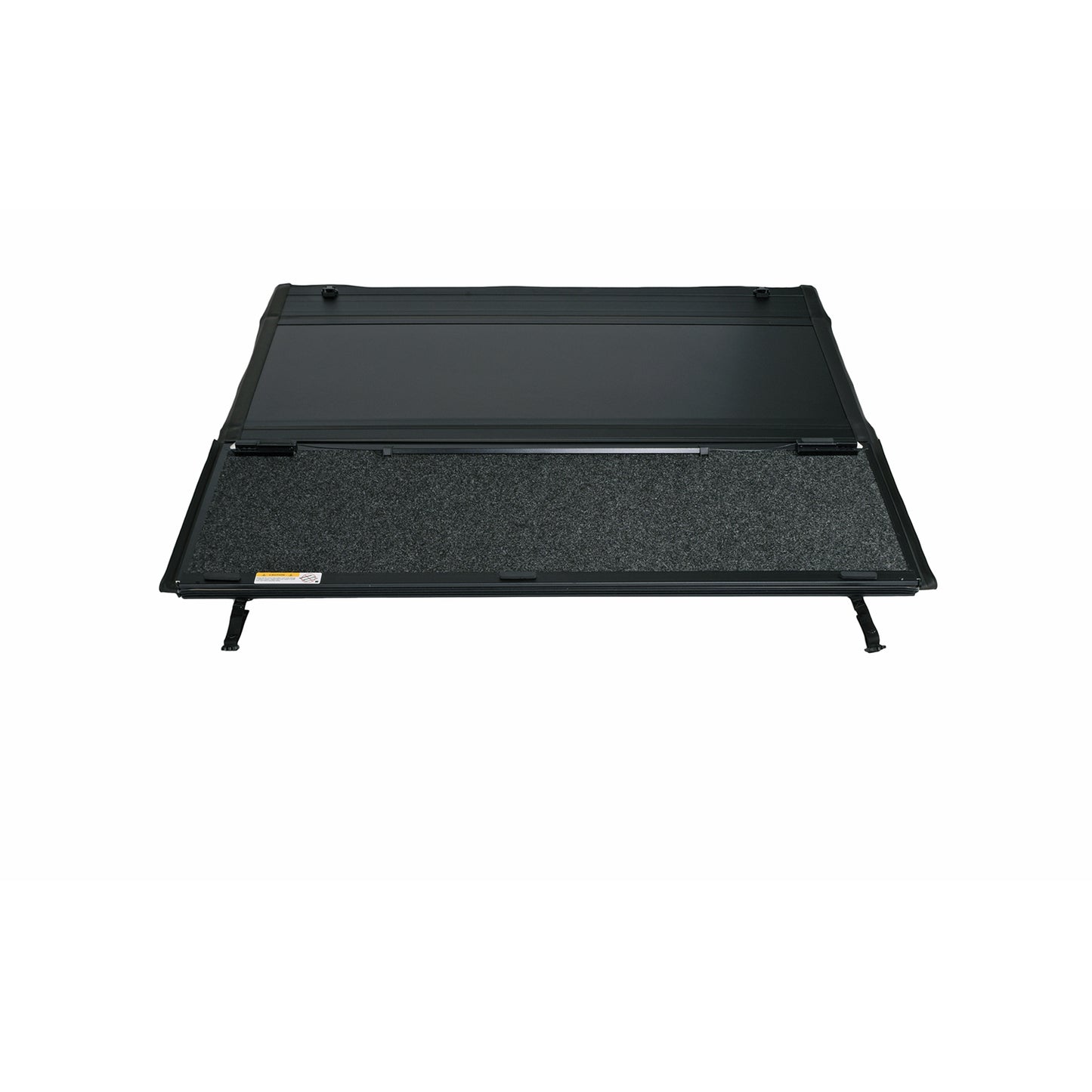 TrailFX Hard Tri-Fold Tonneau Cover for Pickup Trucks - Fits 2015-20 F-150 (Black Aluminum)