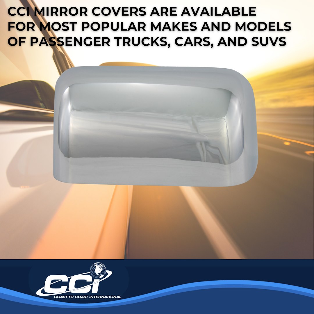 Coast to Coast Ford Superduty 08-16 (Top Half Tow) Mirror Covers, Chrome (CCIMC67409A)