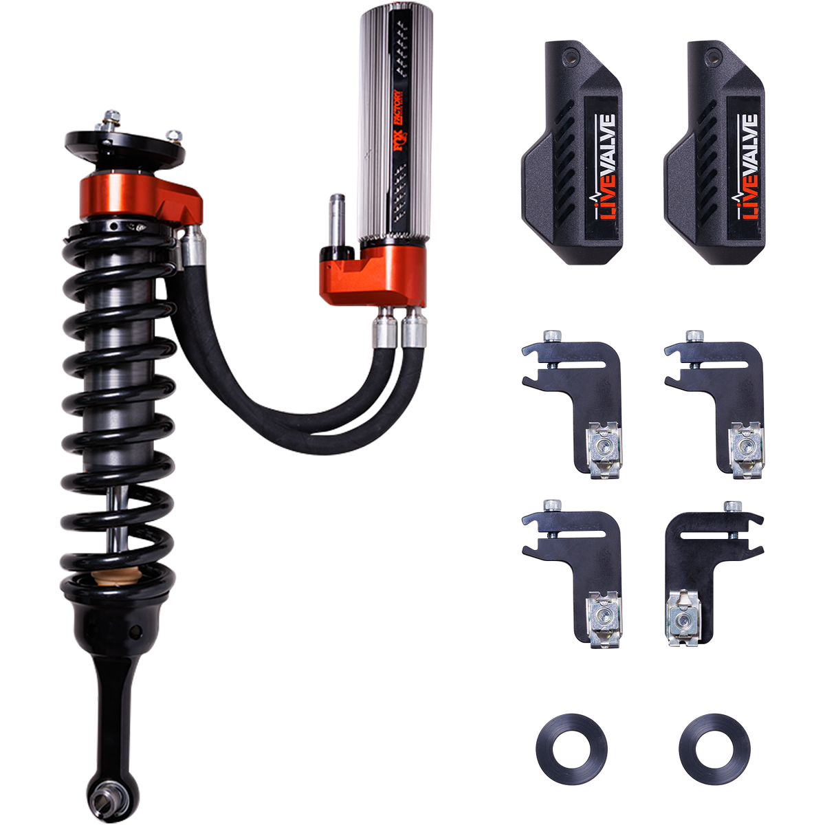 FOX 3.2 Factory Race Series Front Coilover – Fits 2021-26 Ford F-150 Raptor, 0-1" Lift