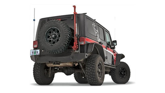 WARN Elite Rear Bumper for 2007-2017 Jeep Wrangler JK - Tire Carrier Compatible