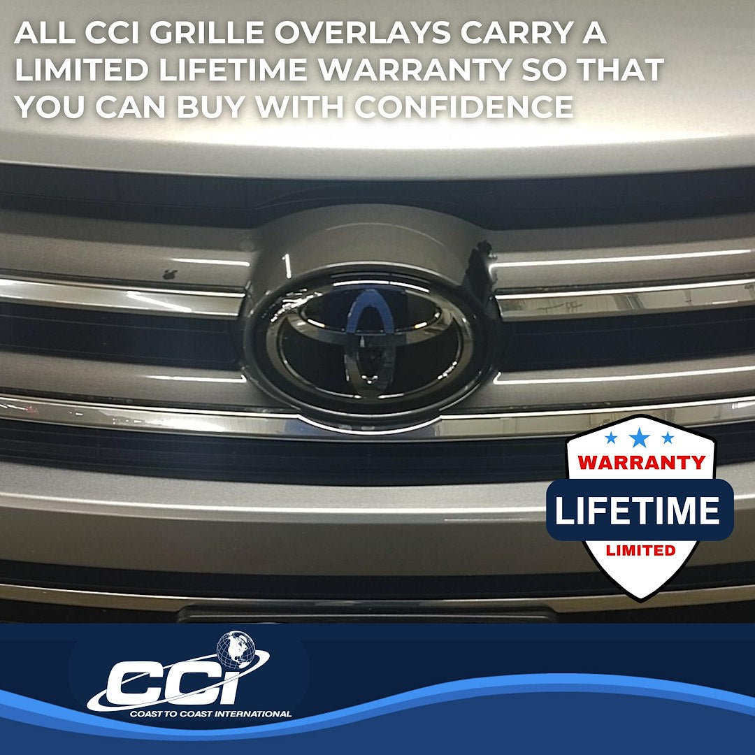 Coast to Coast Toyota Highlander 17-19 LE/SE/XLE Grille Overlay, Chrome (IWCGI154)