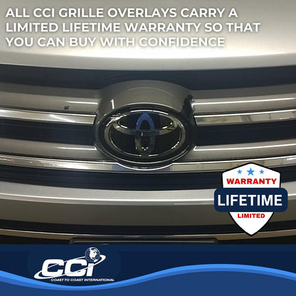 Coast to Coast Toyota Highlander 17-19 LE/SE/XLE Grille Overlay, Chrome (IWCGI154)