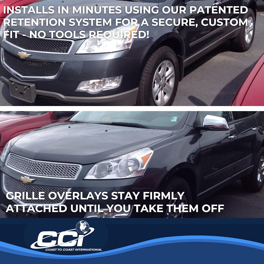 Coast to Coast Chevrolet Traverse 09-12 Grille Overlay, Chrome (IWCGI75)