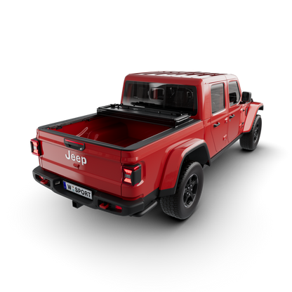 Worksport AL4 Hard Aluminum Full Bed Access Tonneau Cover for 2020–2024 Jeep Gladiator JT 5' Bed