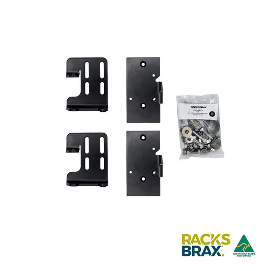 RacksBrax XD Side Twist Bracket Short Double Universal Vehicle Awning Mount Low Profile XD Hitch Compatible