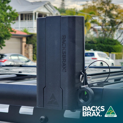 RacksBrax XD Side Twist Bracket Short Triple Universal Vehicle Awning Mount Low Profile XD Hitch Compatible