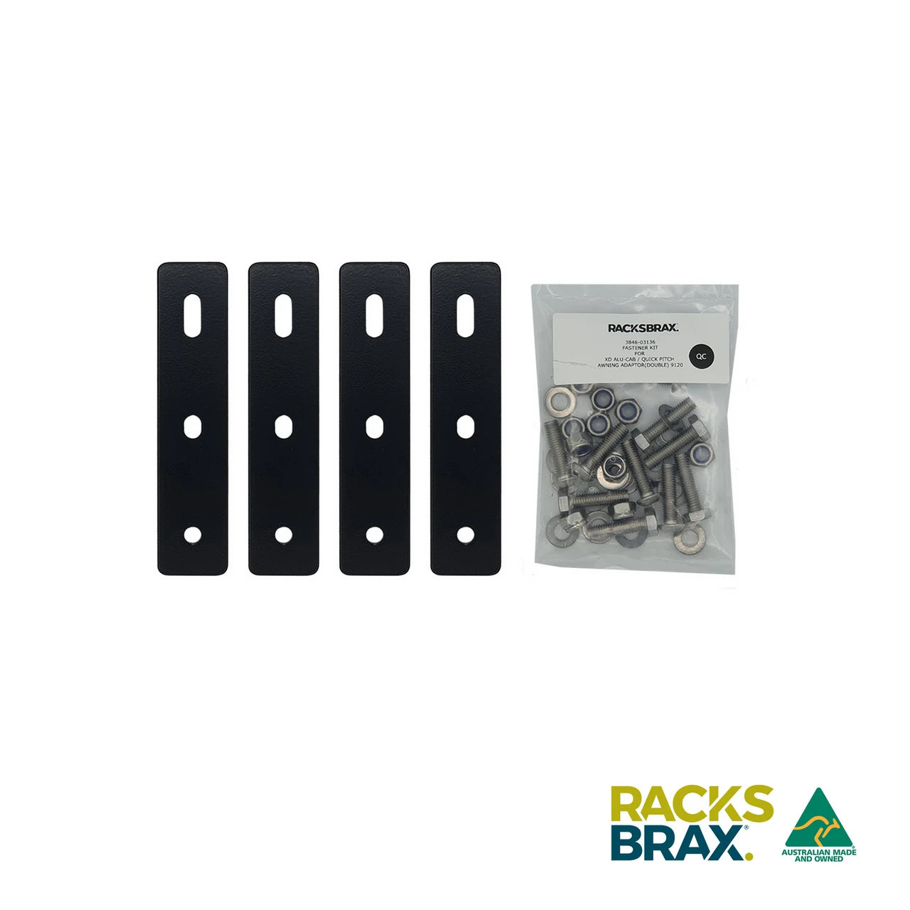 RacksBrax XD Awning Connector Set 2 Pack Universal Vehicle Awning Mount Adapter XD Hitch Compatible