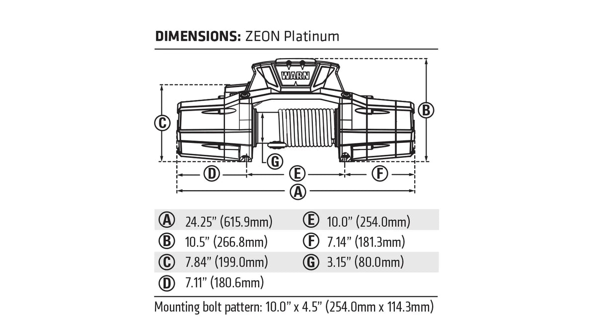 WARN ZEON Platinum 12 Winch
