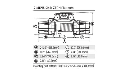 WARN ZEON Platinum 12 Winch