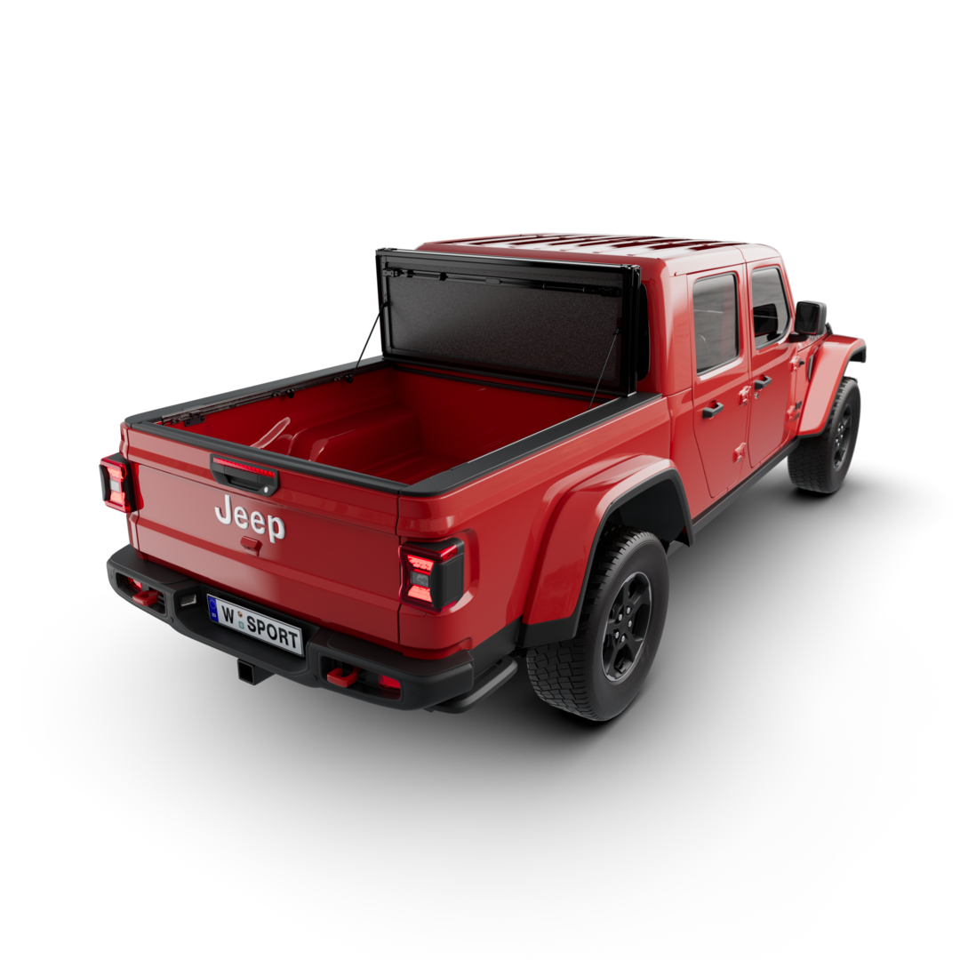 Worksport AL4 Hard Aluminum Full Bed Access Tonneau Cover for 2020–2024 Jeep Gladiator JT 5' Bed