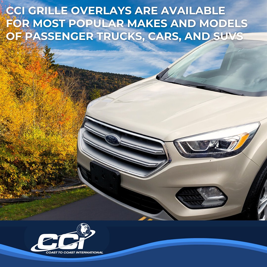 Coast to Coast Ford Escape 17-19 S/SE Grille Overlay, Chrome (IWCGI148)