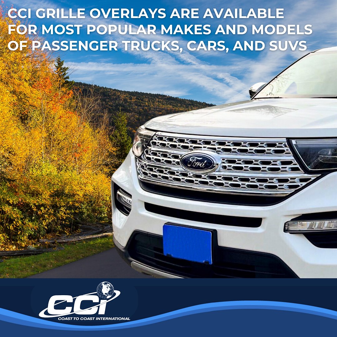 Coast to Coast Ford Explorer 20-24 Base/XLT Grille Overlay, Chrome (IWCGI505)
