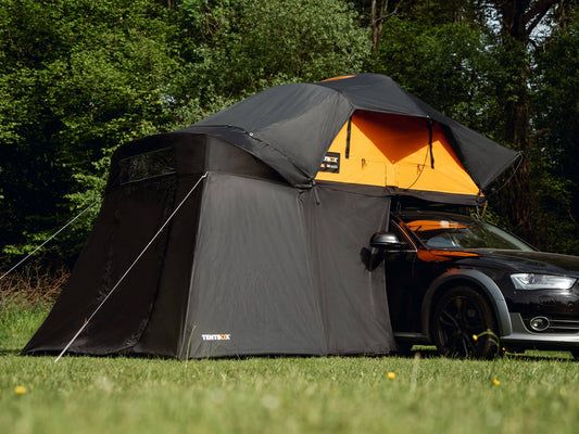TentBox Lite XL Rooftop Living Pod for Vans, Trucks, and SUVs - Fits Tall Vehicles (Up to 87in)