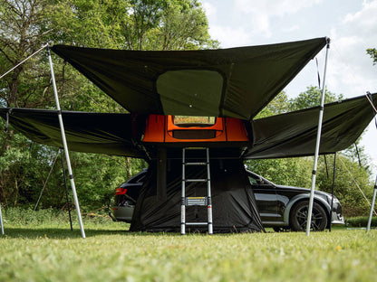 TentBox Lite XL Rooftop Living Pod for Vans, Trucks, and SUVs - Fits Tall Vehicles (Up to 87in)