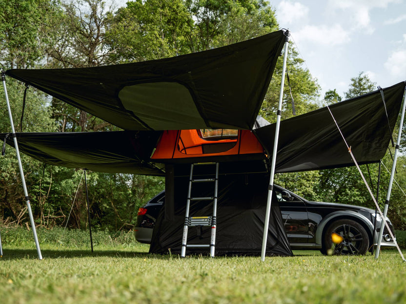 TentBox Lite XL Rooftop Living Pod for Vans, Trucks, and SUVs - Fits Tall Vehicles (Up to 87in)