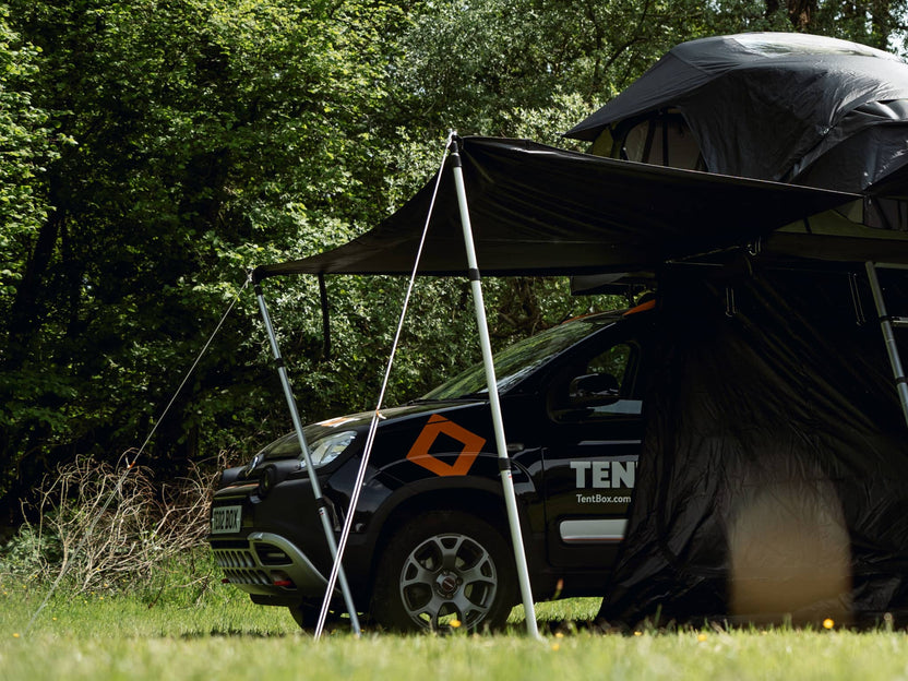 TentBox Telescopic Props 2-Pack for Awning and Camping Support - Fits With SUVs