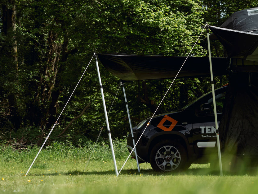 TentBox Telescopic Props 2-Pack for Awning and Camping Support - Fits With SUVs